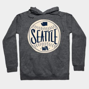 Seattle Washington Hand Drawn Script Design Hoodie